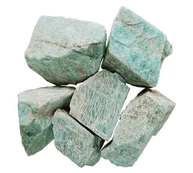 Natural Amazonite Rough Stones 100-150 Grams | Unique Hand-Picked Pack of 1 to 4 Stones Default Title